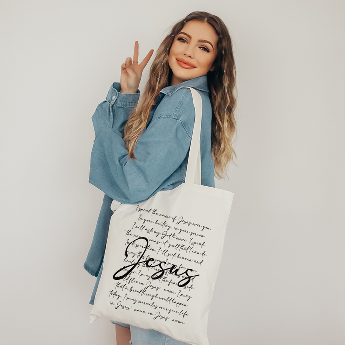 PRE-ORDER I Speak the Name of Jesus Tote