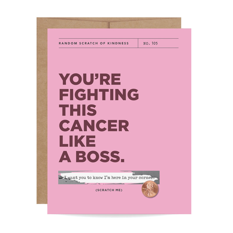 Fighting Cancer Scratch-off Card