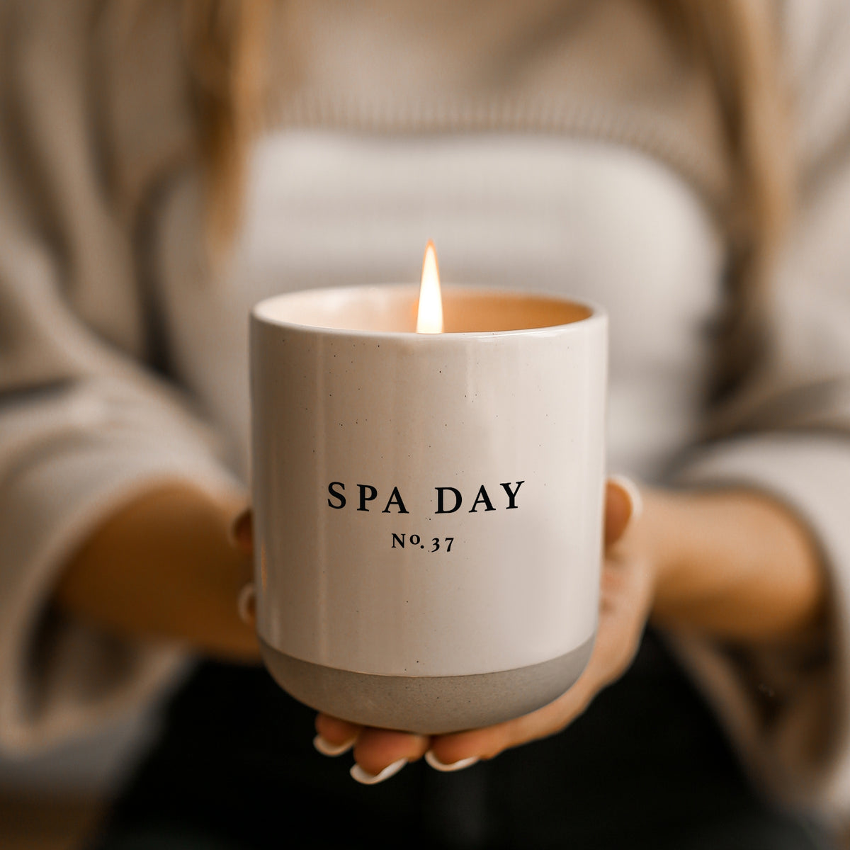Spa Day Stoneware Candle
