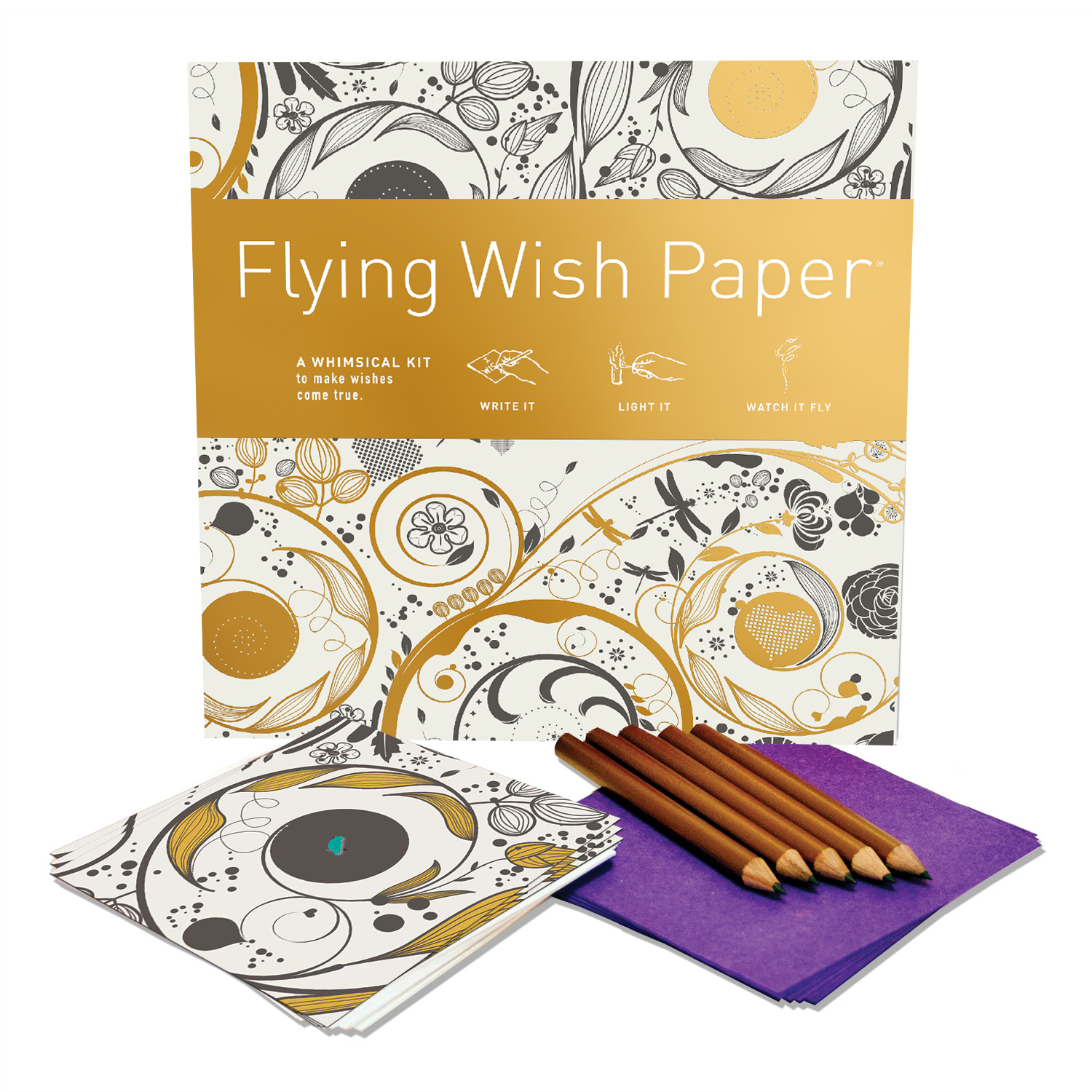 Flying Wish Paper: Write a wish, light it on fire, and watch it fly.