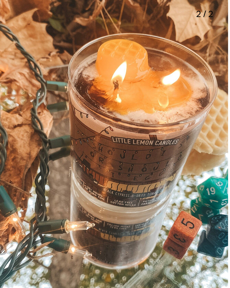 The Upside Down Stranger Things Candle