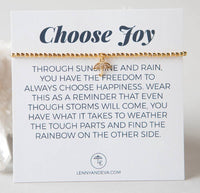 Choose Joy Intention Gold Bracelet