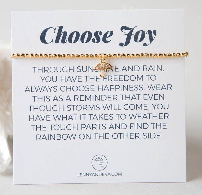 Choose Joy Intention Gold Bracelet