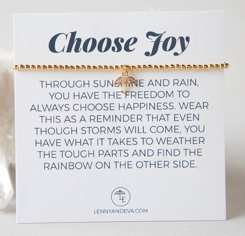 Choose Joy Intention Gold Bracelet